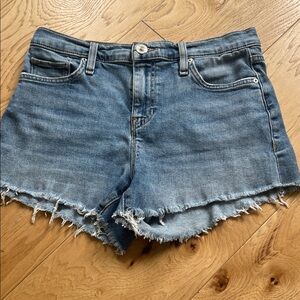 Hudson Gemma shorts Faded Blue Frayed Hem Denim Shorts